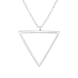 Triangle - 925 Sterling Silver Silver Necklaces SD39711