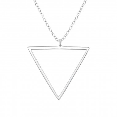 Triangle - 925 Sterling Silver Silver Necklaces SD39711