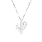 Cactus - 925 Sterling Silver Silver Necklaces SD39887