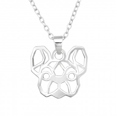 Dog - 925 Sterling Silver Silver Necklaces SD40484