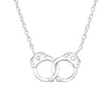 Handcuffs - 925 Sterling Silver Silver Necklaces SD43482