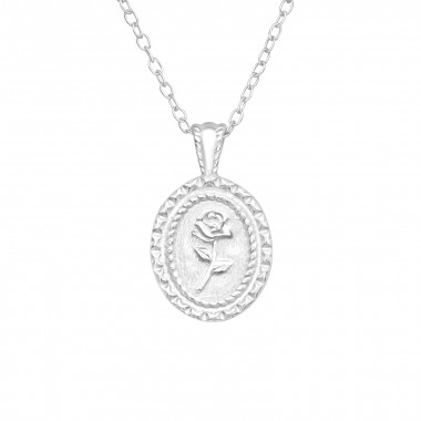 Rose - 925 Sterling Silver Silver Necklaces SD43709