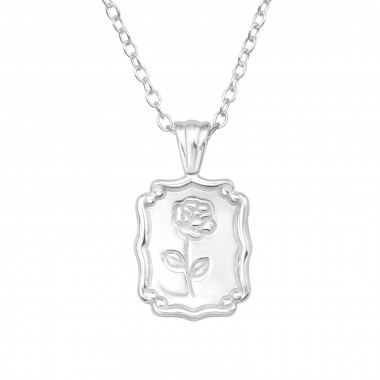 Rose - 925 Sterling Silver Silver Necklaces SD44194