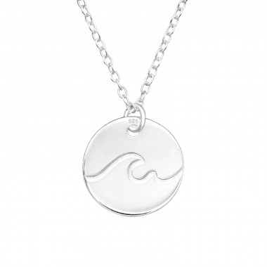 Wave - 925 Sterling Silver Silver Necklaces SD44252