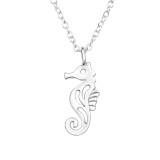 Seahorse - 925 Sterling Silver Silver Necklaces SD44952