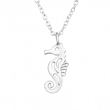 Seahorse - 925 Sterling Silver Silver Necklaces SD44952