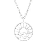 Sunset - 925 Sterling Silver Silver Necklaces SD46282