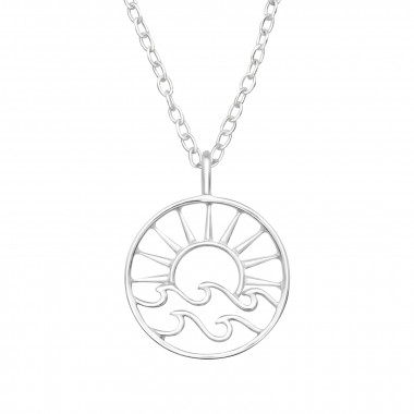 Sunset - 925 Sterling Silver Silver Necklaces SD46282