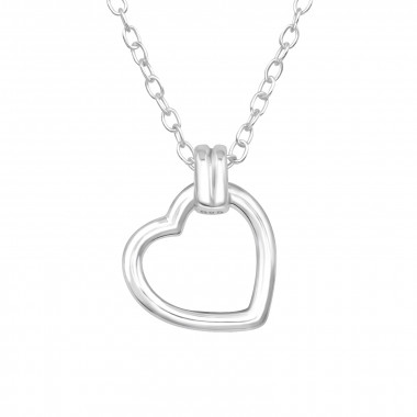 Heart - 925 Sterling Silver Silver Necklaces SD46693