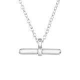 Bar - 925 Sterling Silver Silver Necklaces SD46711