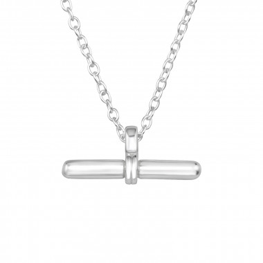 Bar - 925 Sterling Silver Silver Necklaces SD46711