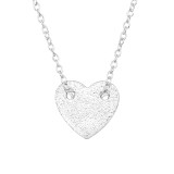 Heart - 925 Sterling Silver Silver Necklaces SD46720