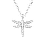 Dragonfly - 925 Sterling Silver Silver Necklaces SD46726