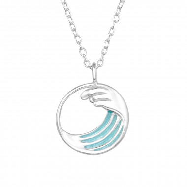 Wave - 925 Sterling Silver Silver Necklaces SD46805