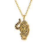 Tiger - 925 Sterling Silver Silver Necklaces SD47959
