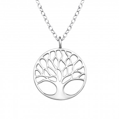 Tree Of Life - 925 Sterling Silver Silver Necklaces SD49032