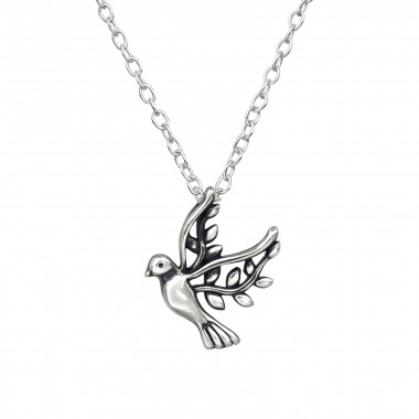 Dove - 925 Sterling Silver Silver Necklaces SD49188