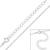 45cm Balls - 925 Sterling Silver Chain Alone SD48098