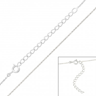 45cm Square Link - 925 Sterling Silver Chain Alone SD48110