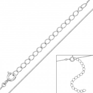 45cm Cable Chain - 925 Sterling Silver Chain Alone SD48112