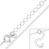 Cable Chain 43cm - 925 Sterling Silver Chain Alone SD48692