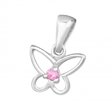 Butterfly - 925 Sterling Silver Pendants with CZ SD20681