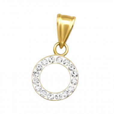 Circle - 925 Sterling Silver Pendants with CZ SD48578