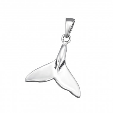 Whale's Tail - 925 Sterling Silver Simple Pendants SD34665