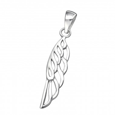 Wing - 925 Sterling Silver Simple Pendants SD44351