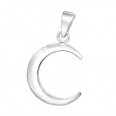 Crescent Moon - 925 Sterling Silver Simple Pendants SD44375