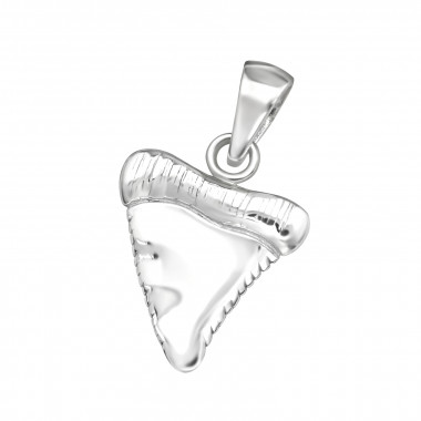 Shark's Tooth - 925 Sterling Silver Simple Pendants SD44422