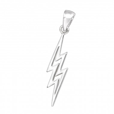 Thunderbolt - 925 Sterling Silver Simple Pendants SD44431