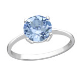 Solitaire - 925 Sterling Silver Rings with CZ SD38746