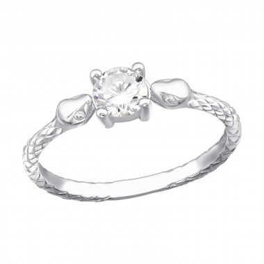 Snake - 925 Sterling Silver Rings with CZ SD40610