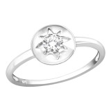 Star - 925 Sterling Silver Rings with CZ SD41384