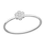 Flower - 925 Sterling Silver Rings with CZ SD43274