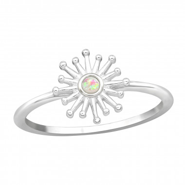 Twinkling Star - 925 Sterling Silver Rings with CZ SD43594