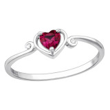 Heart - 925 Sterling Silver Rings with CZ SD46474