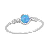 Circle - 925 Sterling Silver Rings with CZ SD48224