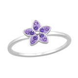 Flower - 925 Sterling Silver Rings with CZ SD48228