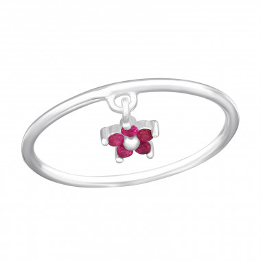 Flower - 925 Sterling Silver Rings with CZ SD48232