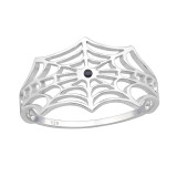 Spider Web - 925 Sterling Silver Rings with CZ SD48378