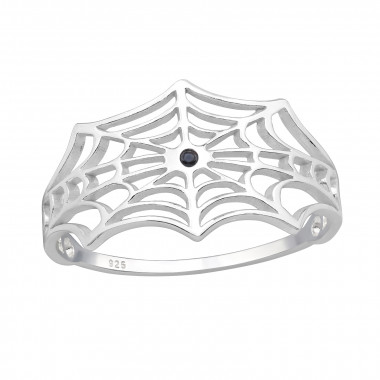 Spider Web - 925 Sterling Silver Rings with CZ SD48378