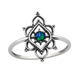 Filigree - 925 Sterling Silver Rings with CZ SD48383