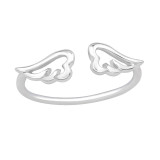 Wing - 925 Sterling Silver Simple Rings SD19429