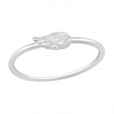 Wing - 925 Sterling Silver Simple Rings SD20178