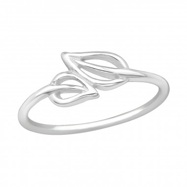 Leaf - 925 Sterling Silver Simple Rings SD20317