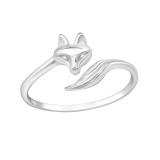 Fox - 925 Sterling Silver Simple Rings SD20985