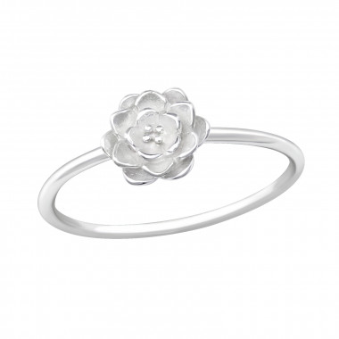 Flower - 925 Sterling Silver Simple Rings SD36162