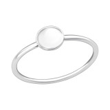 Round - 925 Sterling Silver Simple Rings SD36764